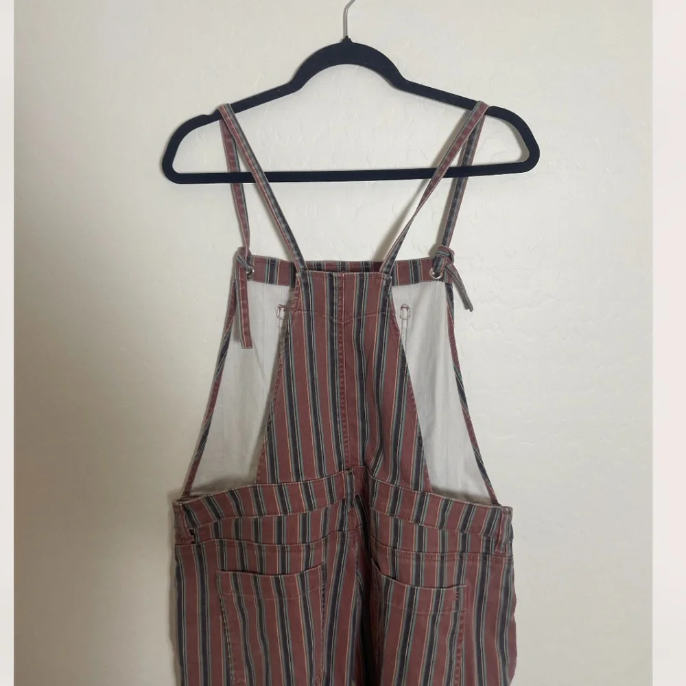 ⭐️ AE High-Waisted Tomgirl Denim Overall Striped Hipster Hippie Artsy Jumpsuit